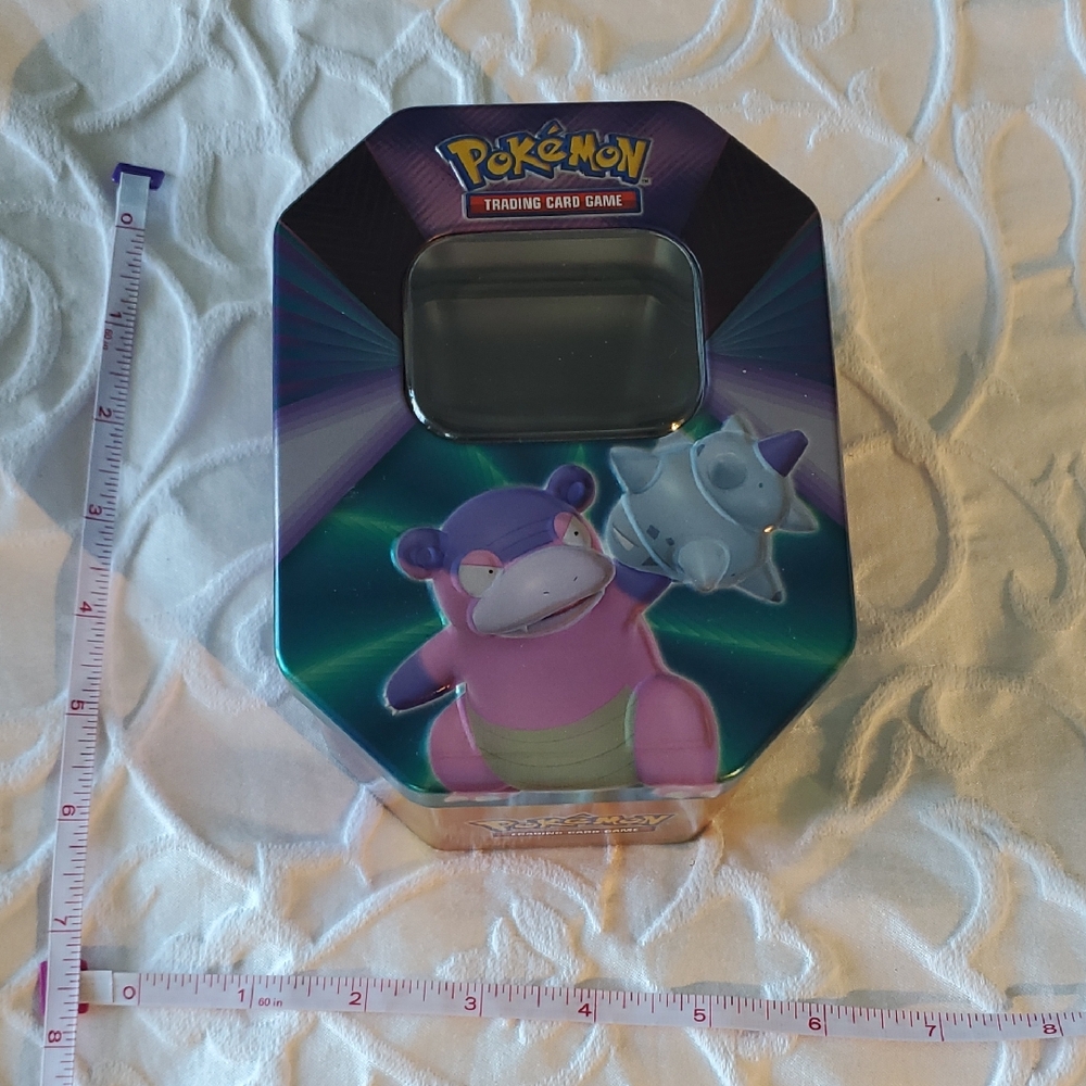 Pokemon Trading Cards Tin - Blue and Purple